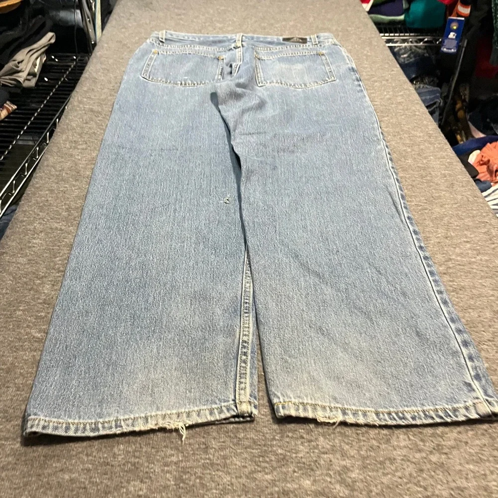 Levis SilverTab Relaxed Fit Jeans Mens 38x32 Light Wash Y2K Baggy Denim Wide Leg